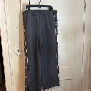 Torrid Gray Pants with Pink Accents